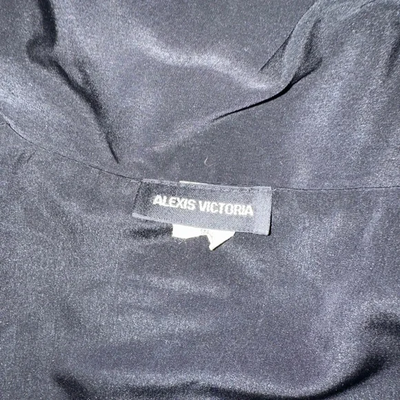 Alexis Victoria Black Beaded Bomber Jacket - Picture 4 of 4